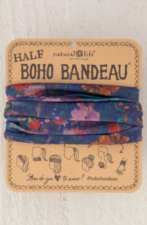 Boho Bandeau Half Watercolour Ind Flower