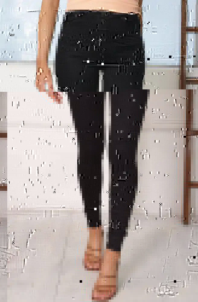 Refuge Black Colour Gelato Legs Pants